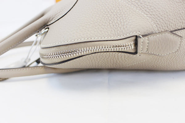Hermes Bolide Shoulder Bag 31cm Grey Clemence Leather - strap