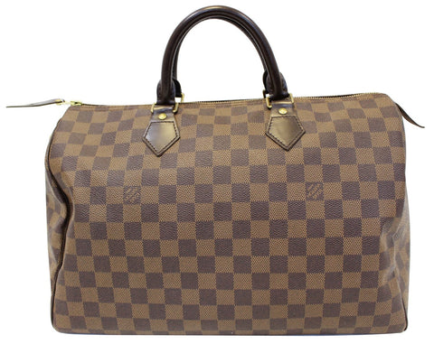 LOUIS VUITTON Damier Ebene Speedy 35 Satchel