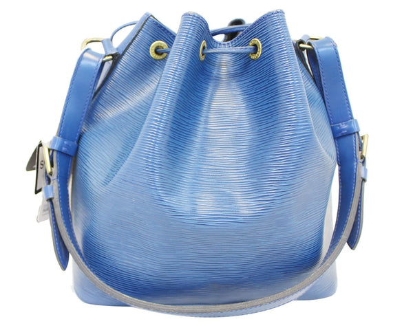 LOUIS VUITTON Epi Leather Petit Noe Blue Shoulder Bag
