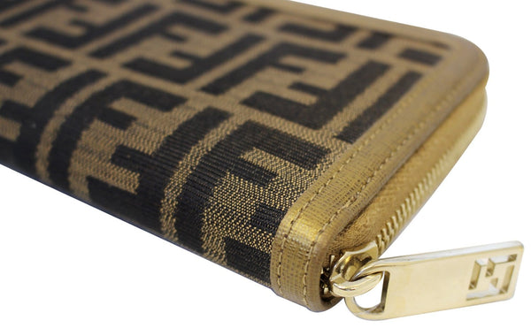 FENDI Zucca Zip Around Wallet