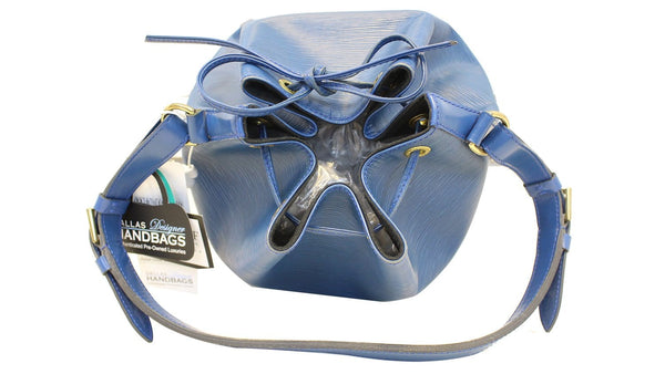 LOUIS VUITTON Epi Leather Petit Noe Blue Shoulder Bag