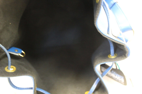 LOUIS VUITTON Epi Leather Petit Noe Blue Shoulder Bag