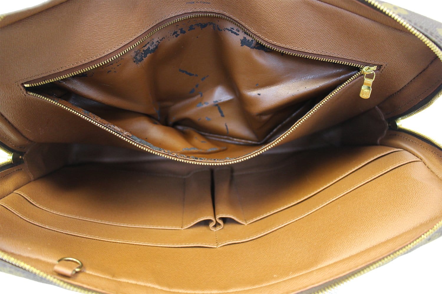 LOUIS VUITTON Tan Nomade Briefcase Shoulder Bag Crossbody Bag Leather  Business 
