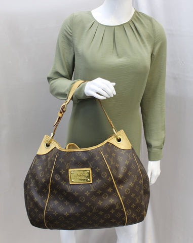 LOUIS VUITTON Monogram Galliera GM Shoulder Tote Handbag