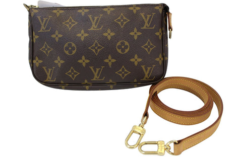 LOUIS VUITTON Monogram Pochette Accessoires Long Strap TT1496