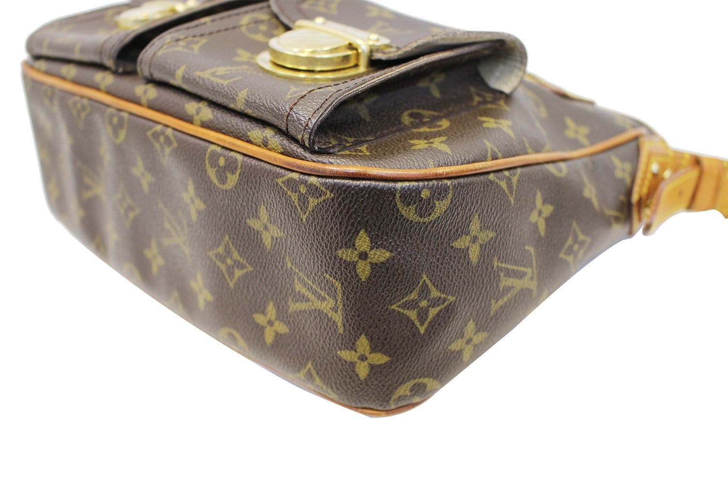 Louis Vuitton, Bags, Authentic Louis Vuitton Monogram Hudson Gm Shoulder  Bag Brown Signature