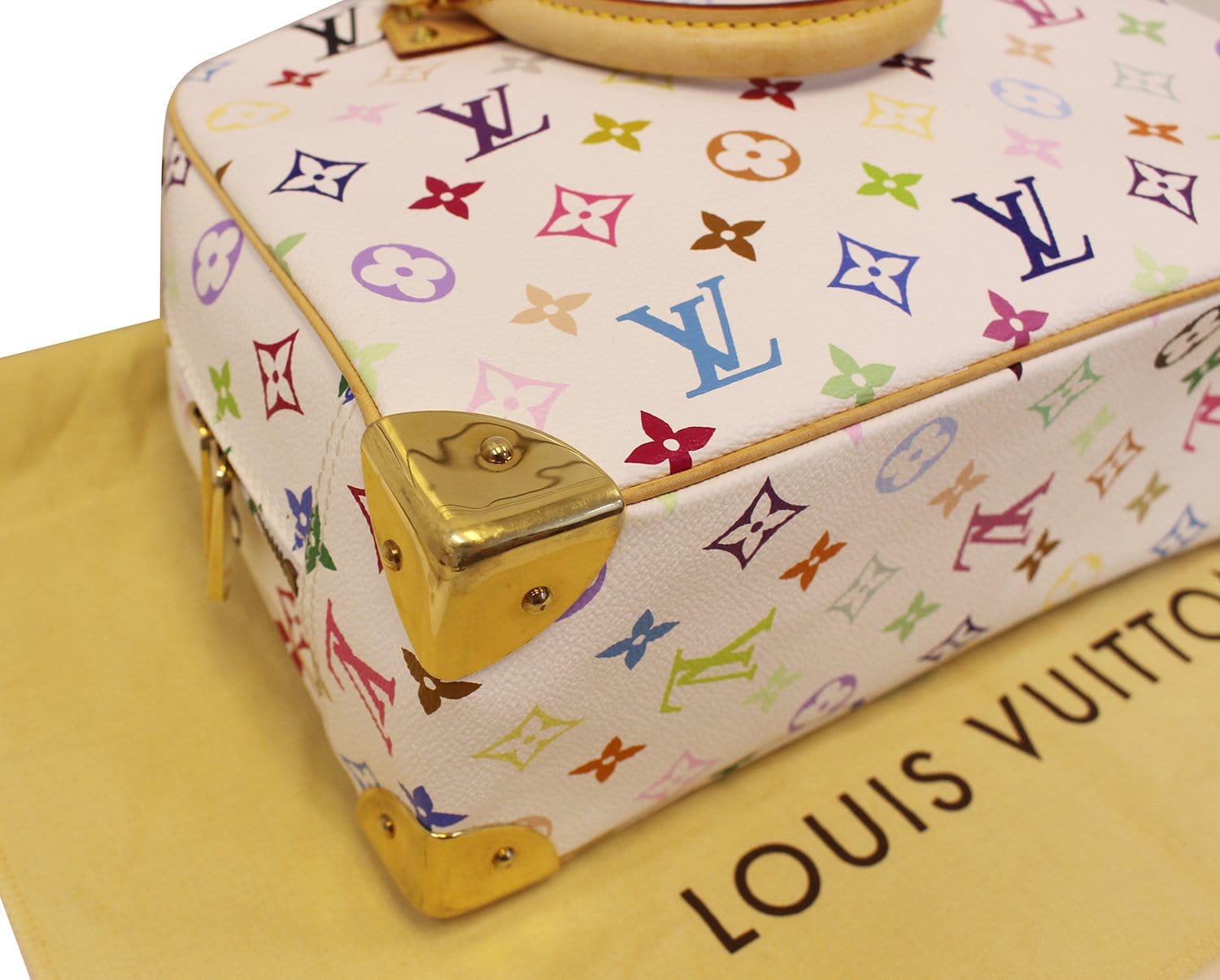Louis Vuitton Multicolor Trouville Bag - White Monogram – Sis D'Luxe