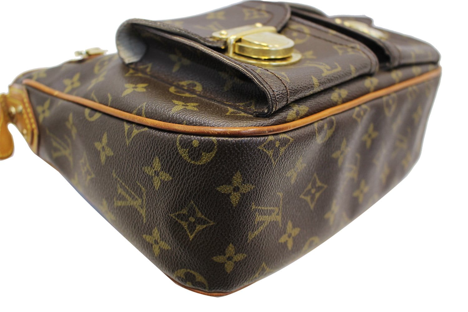 Louis Vuitton Hudson Shoulder Bag GM Brown Canvas Monogram