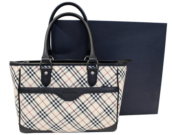 Burberry Shoulder Bag - BURBERRY Women Bag Check Plaid Jacquard