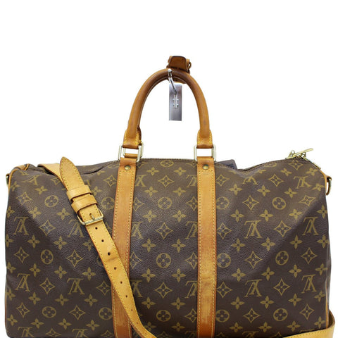 LOUIS VUITTON Keepall 45 Monogram  Bandouliere Duffle Travel Bag