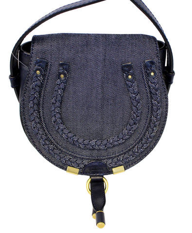 CHLOE Denim Marcie Mini Crossbody Bag