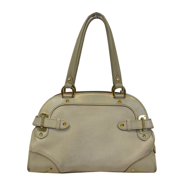 Lv Suhali Le Radieux White Leather Satchel