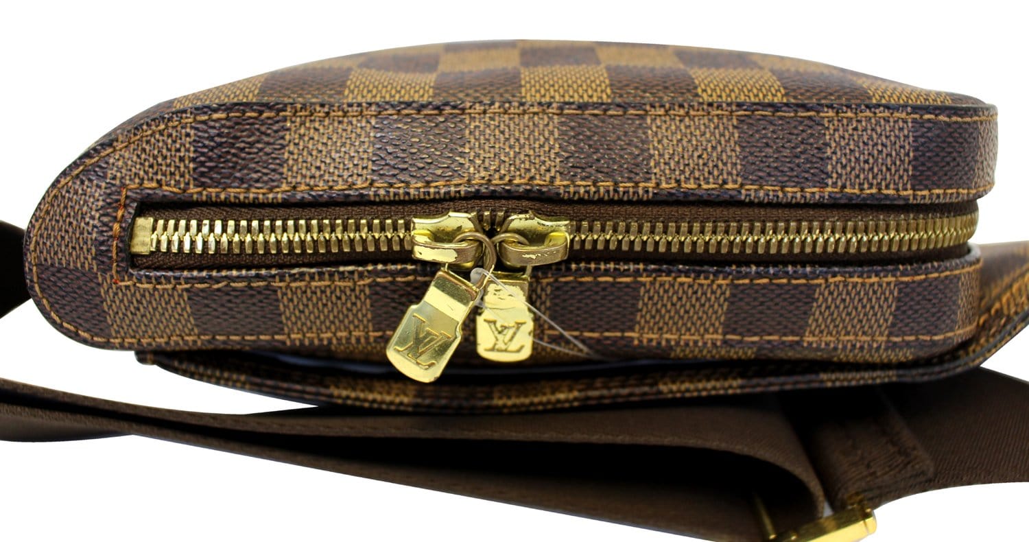 Geronimo cloth clutch bag Louis Vuitton Brown in Cloth - 32666601