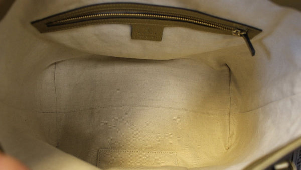 GUCCI Bree Original GG Canvas Top Handle Shoulder Bag