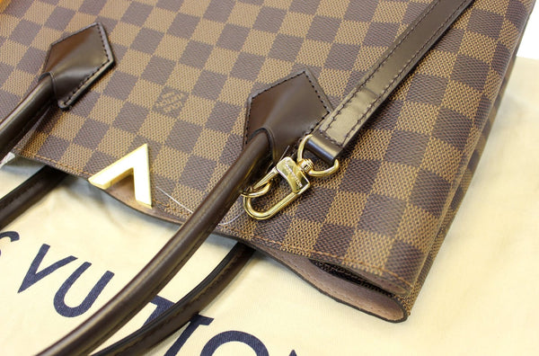 LOUIS VUITTON Damier Ebene Kensington Shoulder Handbag