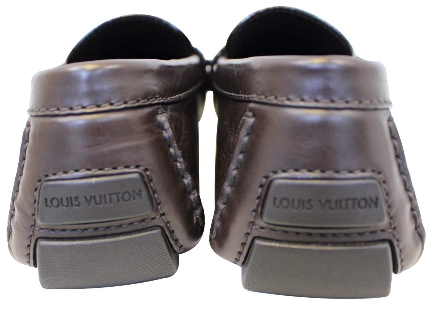 LOUIS VUITTON Black Monte Carlo Moccasins Driving Shoes