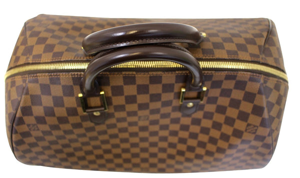 LOUIS VUITTON Damier Ebene Ribera GM Satchel Bag