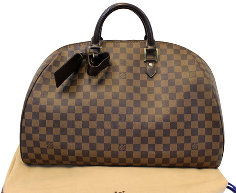 LOUIS VUITTON Damier Ebene Ribera GM Satchel Bag