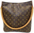 LOUIS VUITTON Monogram Canvas Looping GM Brown Shoulder Bag