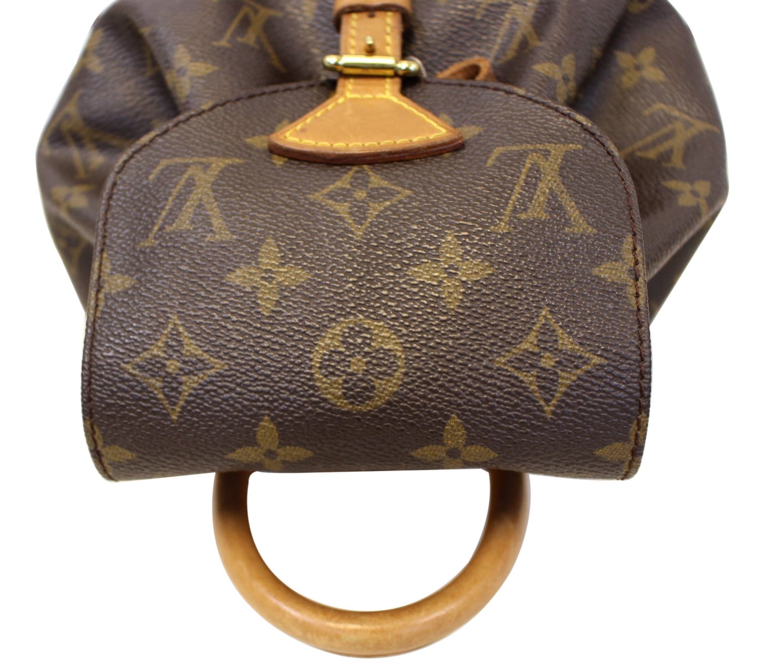 Louis Vuitton Montsouris PM Backpack Brown Monogram With LV Logo
