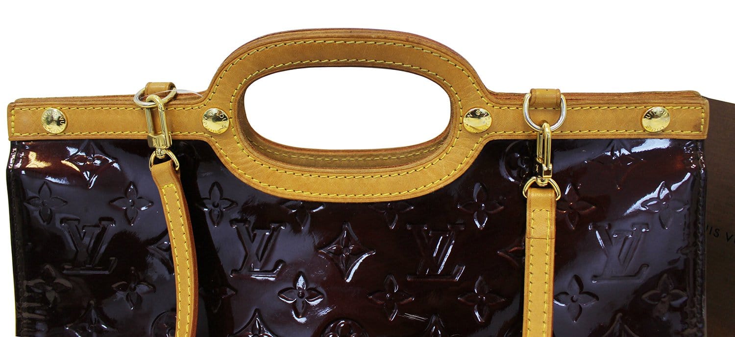 Pre-Owned Louis Vuitton Roxbury Drive Monogram Vernis Amarante Shoulder Bag  