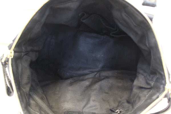 GUCCI Sukey Guccissima Top Handle Black Satchel Bag