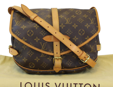 LOUIS VUITTON Monogram Canvas Saumur 30 Crossbody