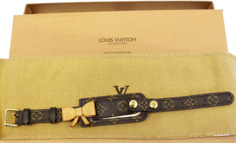 Brand LV Monogram Canvas Porto Address Bracelet