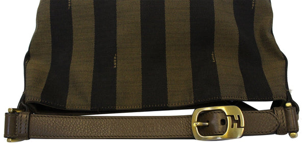 FENDI Pequin Tonal Stripe Hobo Bag