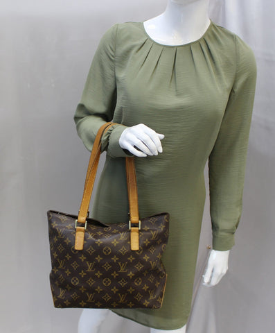 LOUIS VUITTON Monogram Canvas Cabas Piano Shoulder Bag