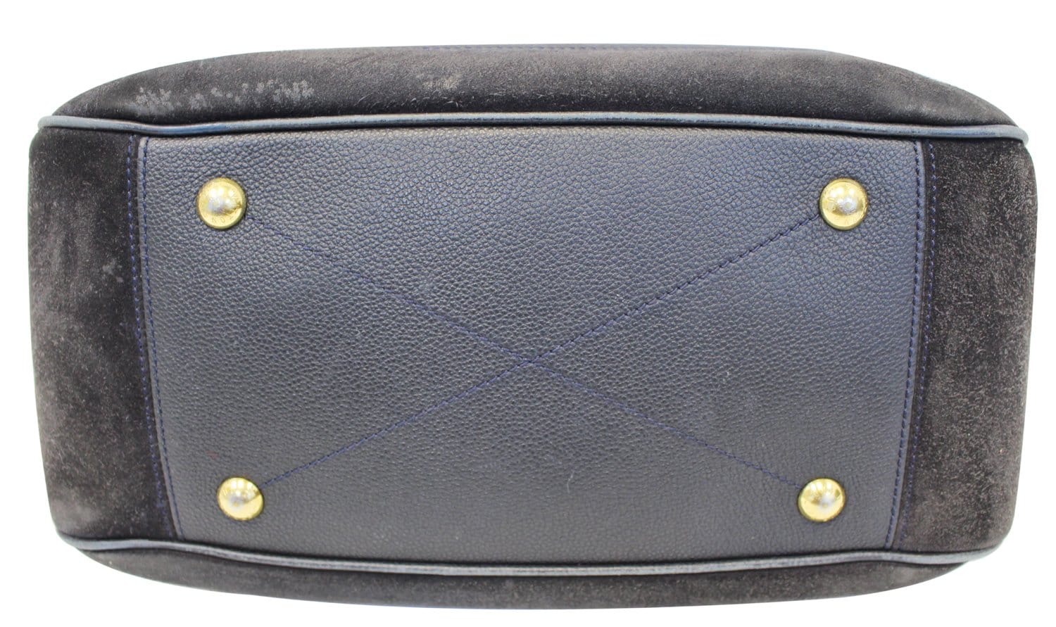 Louis Vuitton Vintage - Monogram Empreinte Audacieuse MM Bag - Navy Blue -  Leather and Suede Handbag - Luxury High Quality - Avvenice