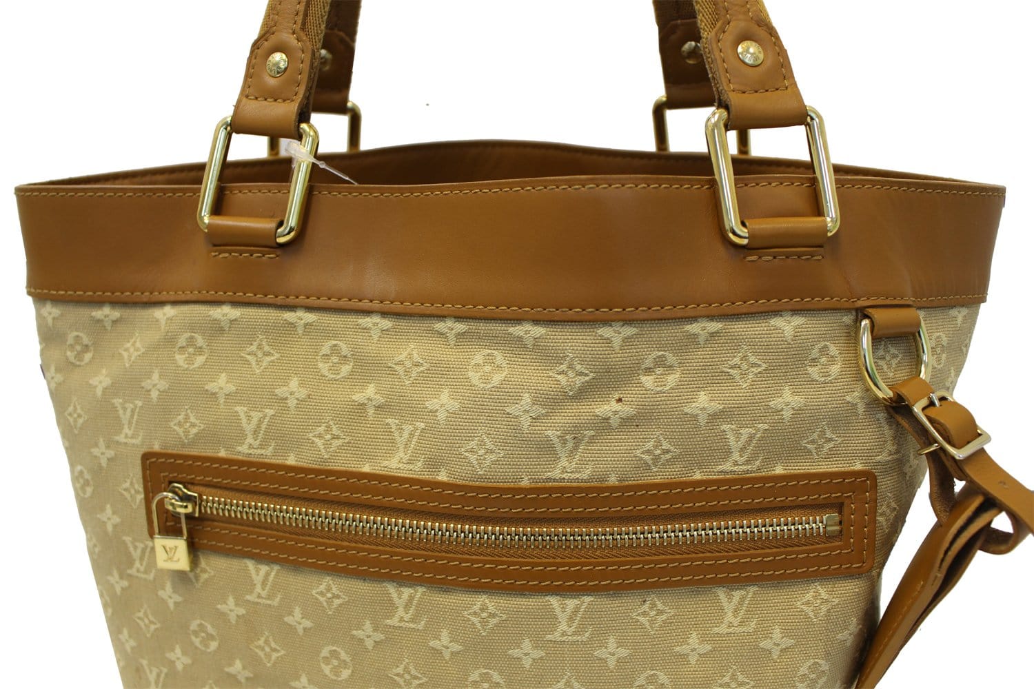 Louis Vuitton Monogram Mini Lin Canvas Bag Beige