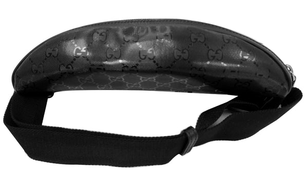 GUCCI GG Imprime Monogram Waist Bum Bag Black 233269