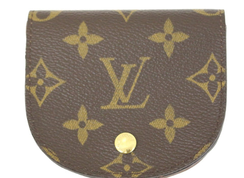 LOUIS VUITTON Monogram Porte Monnaie Gousset Coin Case