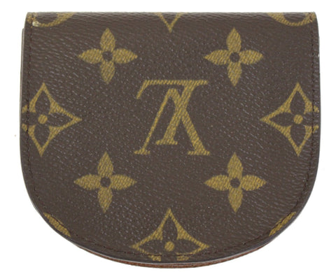 LOUIS VUITTON Monogram Porte Monnaie Gousset Coin Case