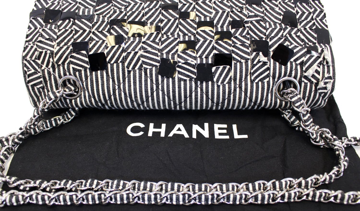 CHANEL, Bags, White Chanel Medium Flap Bag