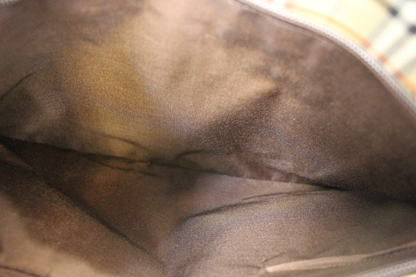 BURBERRY Nova Check Canvas Leather Black Beige Shoulder Bag