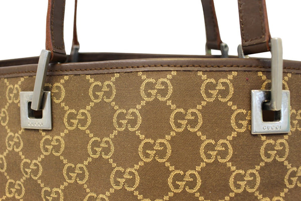 Gucci Tote Bag - Gucci Monogram Canvas Beige & Brown - gucci bags