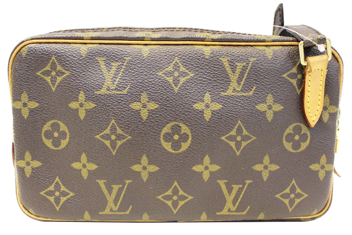 Vuitton - M51510 – Louis Vuitton 2004 pre - owned Marly crossbody bag Braun  - Pochette - Shoulder - Monogram - Croissant - Bag - billetera louis vuitton  sarah en lona a cuadros revestida ebano y cuero marron - Louis