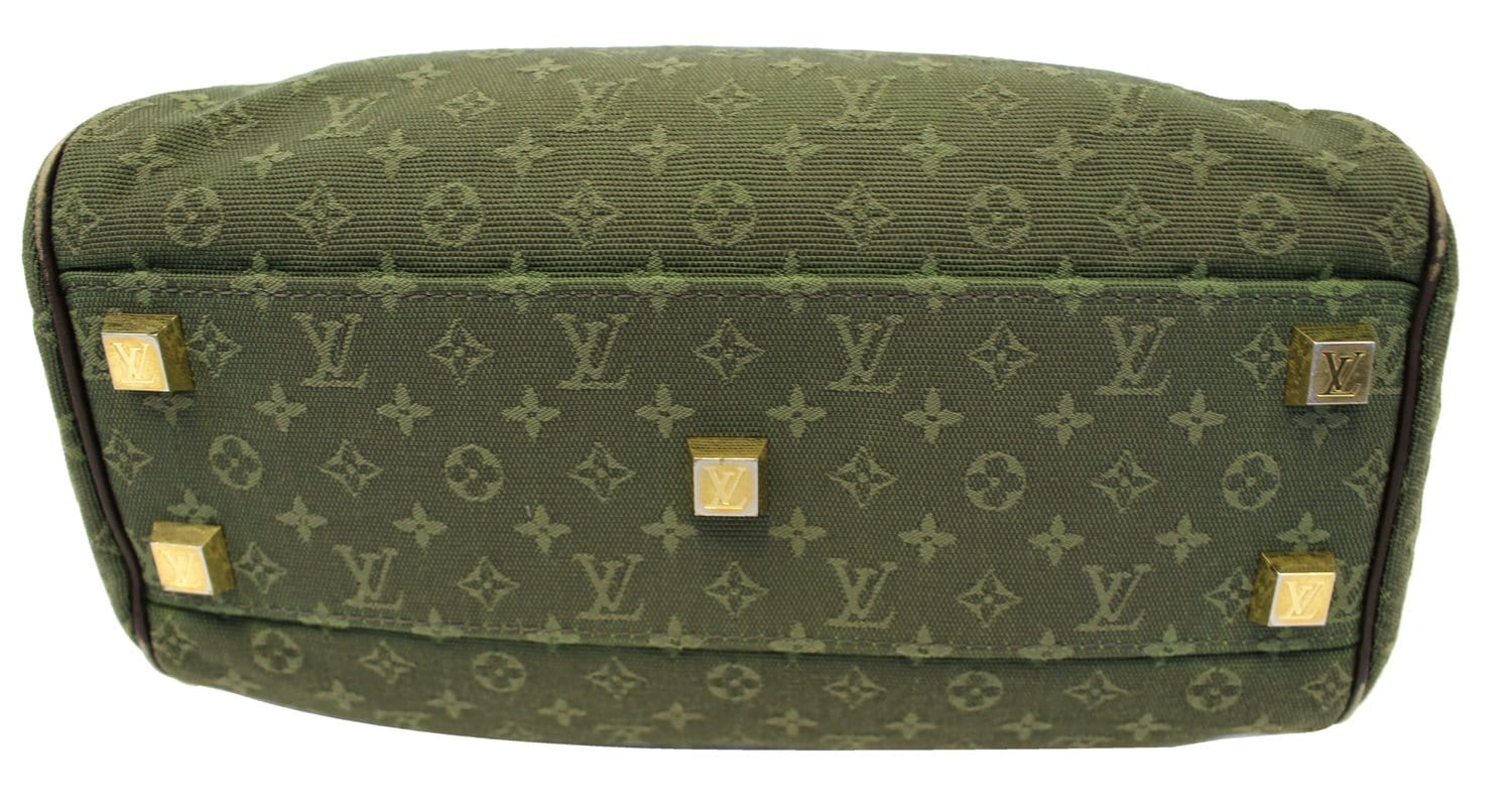 Louis Vuitton Khaki Green Monogram Mini Lin Josephine PM Speedy Bag wit  Strap For Sale at 1stDibs