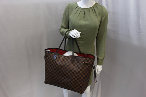 LOUIS VUITTON Damier Ebene Neverfull GM Tote Bag