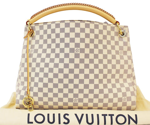 LOUIS VUITTON Artsy MM Damier Azur  Shoulder Handbag