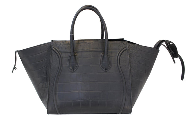 Celine Handbags - Celine Black Phantom Bag Embossed - handle