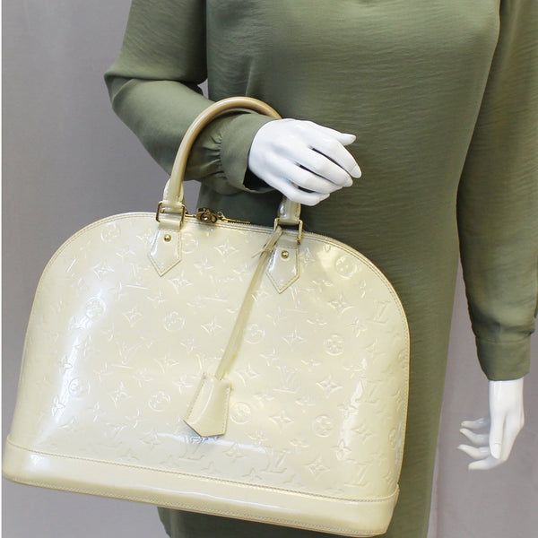 Louis Vuitton Alma GM Monogram Vernis Satchel Bag- Model