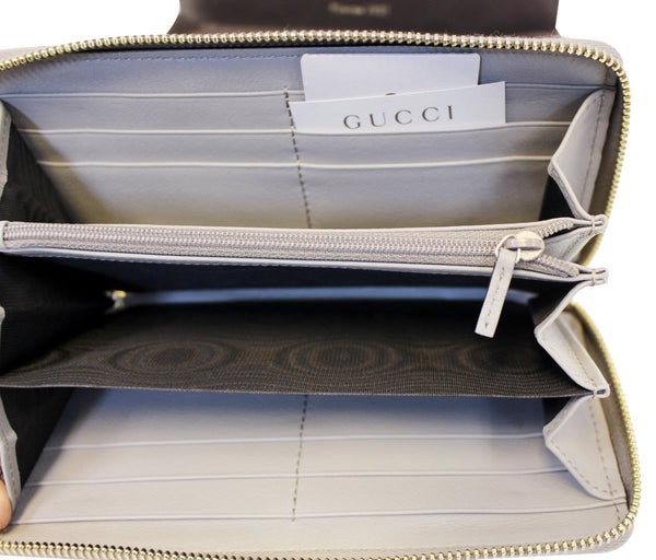GUCCI Patent Microguccissima Nice Zip Around Wallet 309758