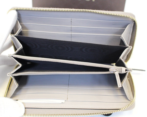 GUCCI Patent Microguccissima Nice Zip Around Wallet 309758