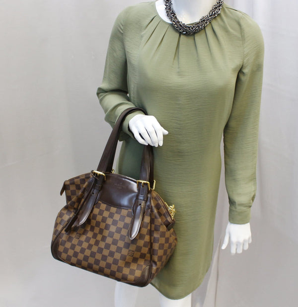 LOUIS VUITTON Damier Ebene Verona MM Shoulder Bag