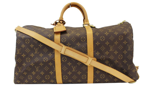 LOUIS VUITTON Monogram Canvas Keepall Bandouliere 55 Bag