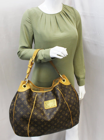 LOUIS VUITTON Monogram Galliera GM Shoulder Tote Handbag