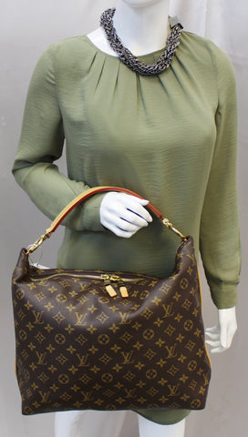 LOUIS VUITTON Sully MM Monogram Canvas  Shoulder Bag